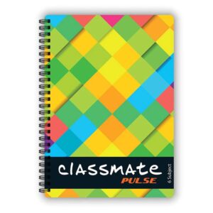 Classmate Pulse 6 Subject, 24.0 cm x 18.0 cm, 300 pages, Single Line