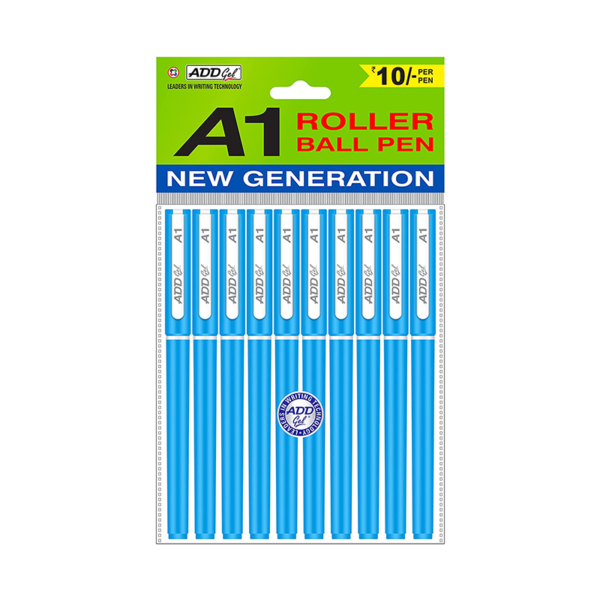 ADD GEL SCHOOL MATE A1 BALL PEN (PACK OF 3 X 5PKT)