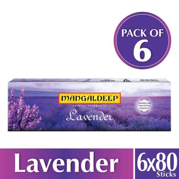 Mangaldeep Lavender Agarbatti - 480 sticks