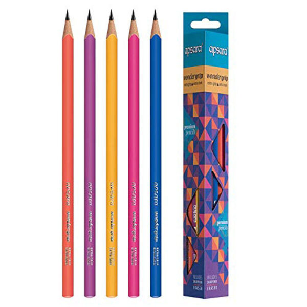 Apsara Wonder Grip Extra Dark Premium Pencils - 20 Pencils